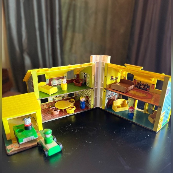 FISHER PRICE💥1969 VINTAGE~SOLD OUT💥PLAY FAMILY HOUSE#952 - Picture 3 of 12